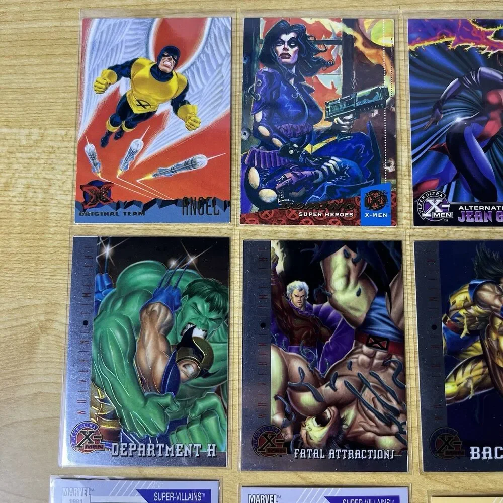 Marvel Trading Card Lot 1991 Universe 1992 Masterpieces 1995 Fleer Ultra X-Men